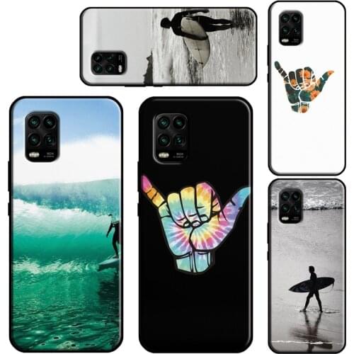 Surfer Surf Hang Loose Shaka Case For Xiaomi Mi 11 Lite Ultra 9T 10T Pro Mi Note 10 Lite POCO F3 M3 X3 Pro TPU Cover