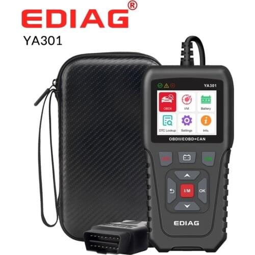 EDIAG YA301 OBD2 code reader battery tester YA-301 OBDII scanner tool Full OBD2 Functions free update PK KW850 CR3001