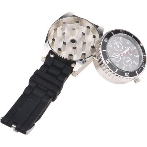 Smoke Accesoires Electronic Watch Zinc Alloy Smoke Grinder Portable Watch Zinc Grinder 2021 New Smoke Grinder