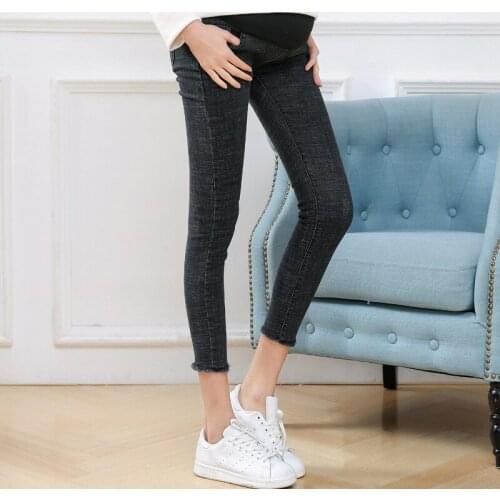 Denim Maternity Jeans For Pregnant Women Pregnant Pants Adjustable Belly Legging Trousers Maternity Clothes Pregnancy Clothing