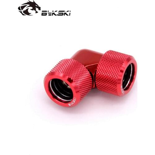 Bykski G1/4'' 90 Degree Rotary Fitting Acrylic Tube 14mm 16mm 12mm Hard Tube Fitting Hand Computer Accesspries Fitting for PETG
