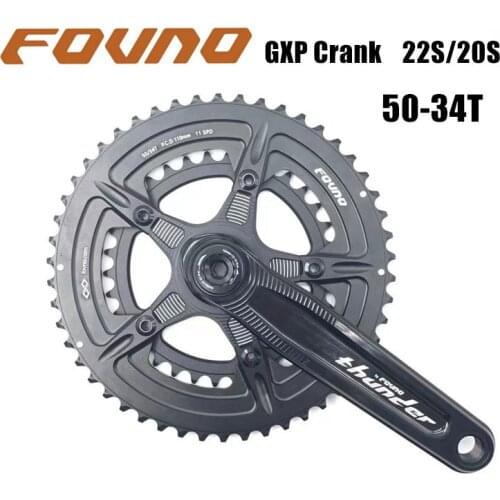 Fovno GXP bicycle crank Aluminum alloy road bike crankset 165/170/175mm 22s 50-34T bicycle crank for shimano sram bicycle parts