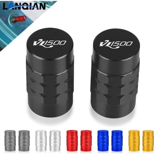 With Logo "VL1500" For SUZUKI VL1500 C90 1500 INTRUDER Wheel Tire Valve stem caps Cover Air Aluminum Alloy Valve Caps Stem Cover