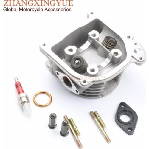 39mm EGR Cylinder Head Kit &A7TC Spark Plug for GY6 50cc 139QMB 16mm 18mm valve Scooter 4T