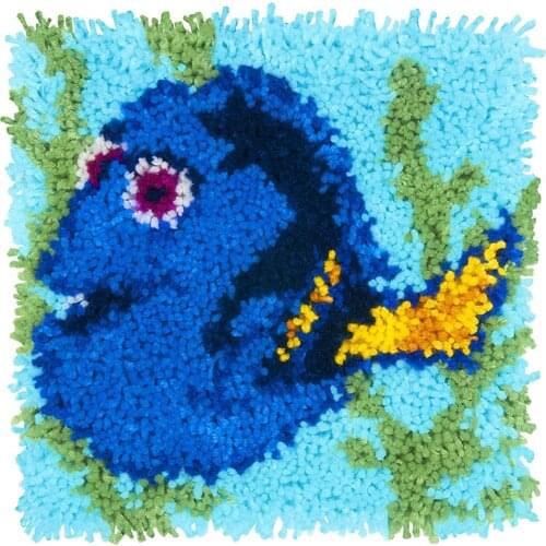 Latch hook kit with Pre-Printed Pattern Carpet embroidery set Canvas for embroidery Goldfish Home decoration Tapestry Hook mat