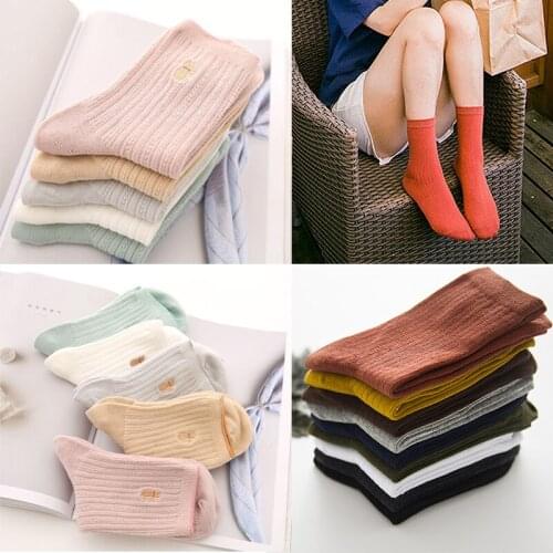 10Pair Women Socks Set Dots Printed/Stripe/Solid Autumn Winter Long Socks Cotton Casual Comfortable Socks Meias Calcetines Mujer