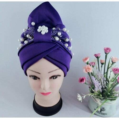 Latest Aso Oke Auto Gele Headtie 2021 Already Handmade African Cap Nigerian Wedding Gele Women Braid Turbans Ladies Head Wraps