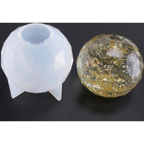 Transparent Silicone Mold for jewelry big stone charms Decoration Resin Silicone molds Multilateral cut ice hockey craft