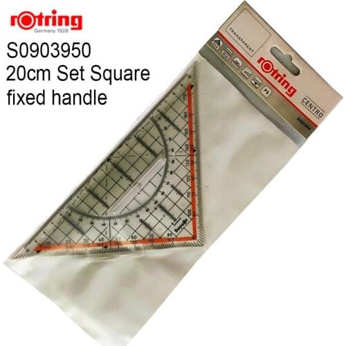 Rotring 20cm fixed handle / 22cm removable handle Set Square transparent Triangular ruler 1piece/lot
