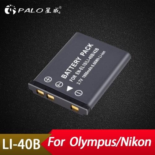 Palo 1pce 1800mAh 3.7V LI40B LI 40B LI-40B LI-42B Digital Replacement Camera Battery For Olympus For Nikon For FUJIFILM Camer