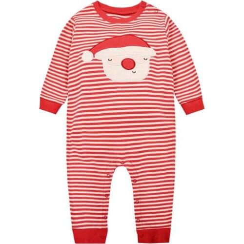 Y390 free shipping New spring Lovely Baby Newborn Girls Boys Children long sleeve cotton Conjoined clothing Christmas style