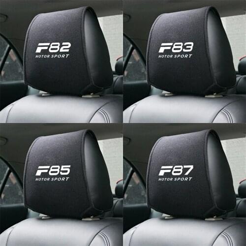 1PCS car headrest cover auto fit for F82 F83 F85 F87 F15 F12 F11 BMW F10 F07 F06 F04 F03 F02 Accessories Car Seat Cover