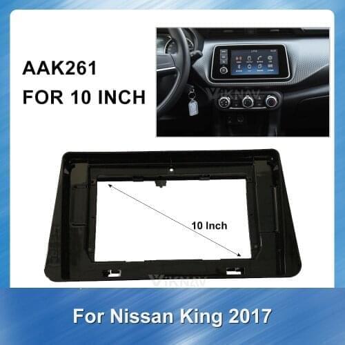 10 INCH For NISSAN KICKS 2017 Car Radio Stereo Fitting installation Fascia Stereo Frame Fascias Panel Facial DVD CD Dash Bezel
