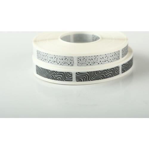 1000pcs 8x40mm Manual SCRATCH OFF STICKER LABEL Zebra Pattern In Rolls Code Covering Film