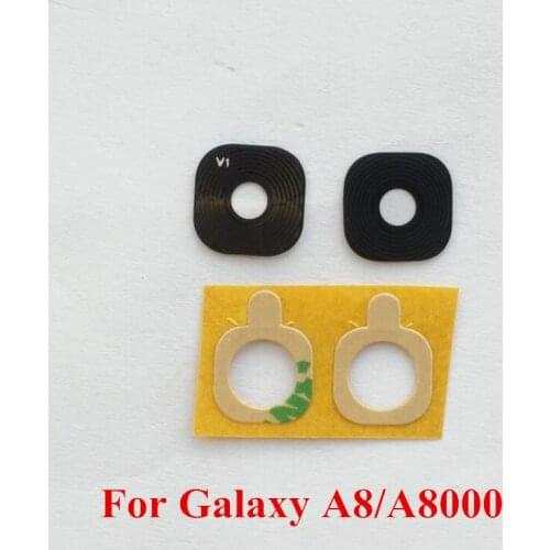 2PCS Rear Back Camera Glass Material Lens with sticker for Samsung Galaxy A8/A8000