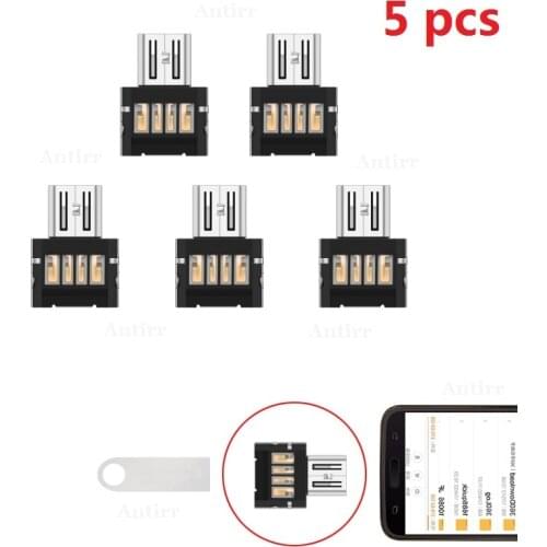 5pcs USB-C 3.1 Type-C Connector Type C Micro USB 2.0 Male to Female OTG Adapter Converter For Android Tablet Flash Drive U Disk