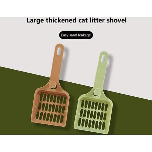 Large Thickened Cat Litter Shovel Pet Cleaning Products Plastic Hook Integrated Convenient, Strong And Durable Cat Toilet