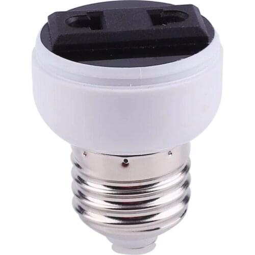 E27 Lamp Holder Converter Socket US/EU Plug Practical Lamp White Converter US/EU Plug Lamp Base