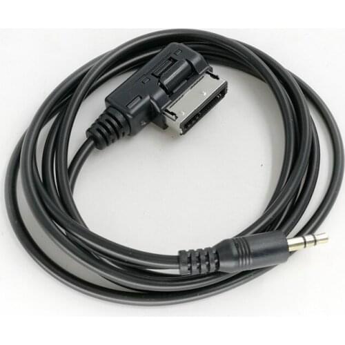 Biurlink 3.5MM Jack to Car Media AMI Music Interface Plug Aux Cable Adapter for Volkswagen Audi A4 A6 A8 Q3 Q5 Q7