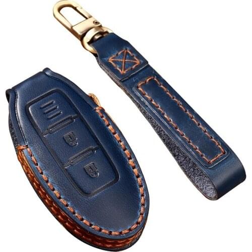 Leather Car Remote Key Cover Case For Nissan Qashqai J10 J11 X-Trail t31 t32 kicks Tiida Pathfinder Murano Note Juke