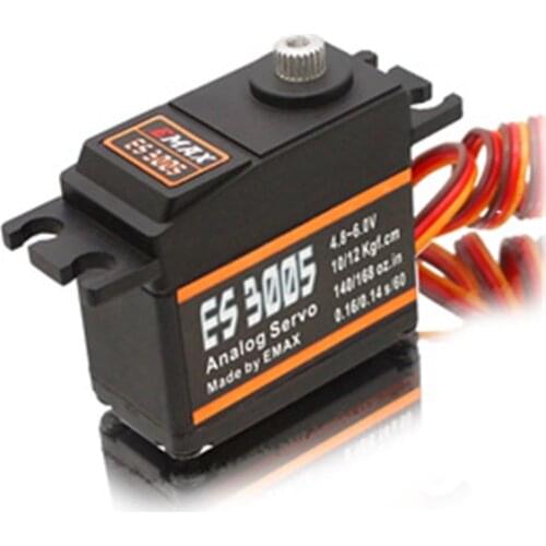FATJAY EMAX ES3005 42g Metal Analog Servo For RC Airplane Waterproof with optional metal arm
