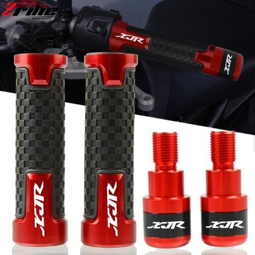Motorcycle CNC Accessories 7/8"22MM Handlebar Grips Handle Bar Hand Grip End Cap For Yamaha XJR1200 XJR1300 XJR 1200 1300 XJ-R