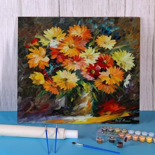 Colors Summer DIY Paint By Numbers Complete Kit Oil Paints 50*70 Picture By Numbers Photo Decorative Paintings For Handicraft