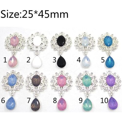 New Brooch Buttons 10pcs/Lot 25*45mm Fine Beautiful Button Red wine dinner and love dinner Decor DIY Sewing Accessories