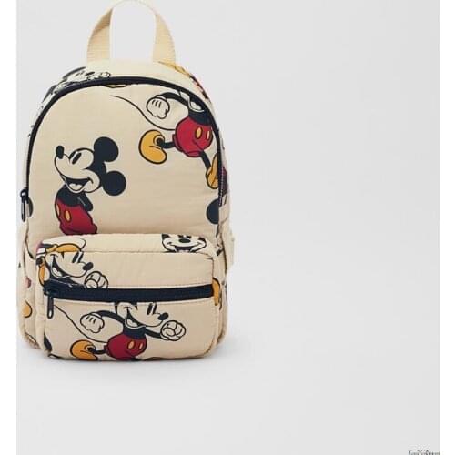 Disney new Mickey Mouse girl children small square shoulder messenger bag mobile phone bag kids cartoon mickey handbag black