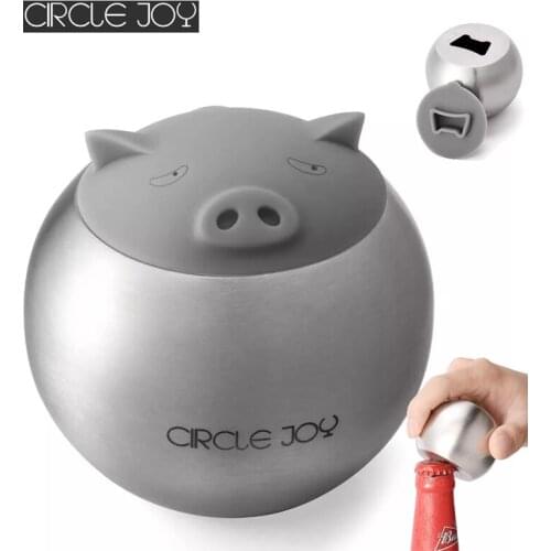 Circle Joy Stainless Beer Bottle Openers Cute Pig Shaped Bottle Can Opener Tools Varied Functions For Kitechen Home Use