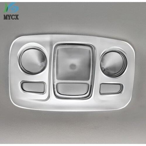 For Peugeot 3008 GT 2016 2017 2018 ABS Front Rear Reading Light Lamp Decoration Trim Frame Auto Accessories