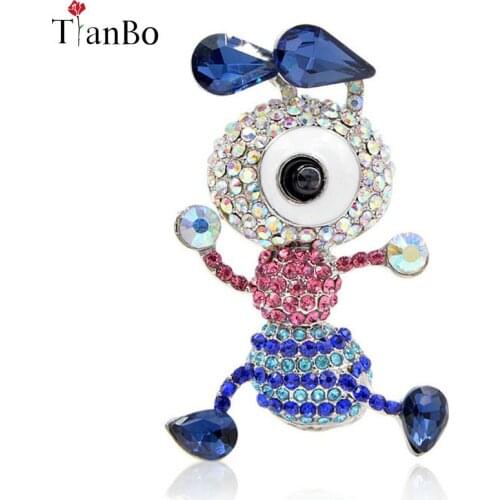 Full Rhinestone Cute Walking Ant Brooches for Women Fashion Insect Brooch Pin Carton Style Coat Accessories Kid Gift