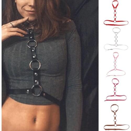 Body Harness Crop Top Stockings Belt Caged Bra Bondage Harness BDSM Bondage Prom Dress Erotic Accessories Adjust Leather Belt