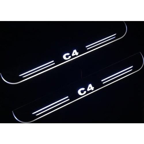 Welcome Pedal Lights For Citroen C4 Aircross 2012 - 2018 2019 Pedal car Door Sill Pathway lamps led thresholds scuff plates auto