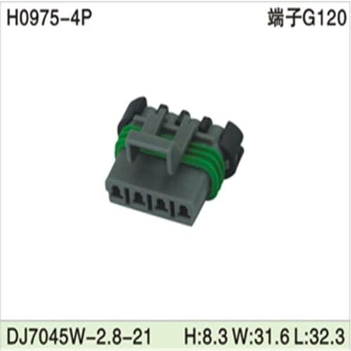 Free shipping 500pcs DJ7045W-2.8-21 4Pin 2.8mm AMP Car Electrical Wire Connectors for VW,BMW,Audi,Toyota,NISSAN AND other