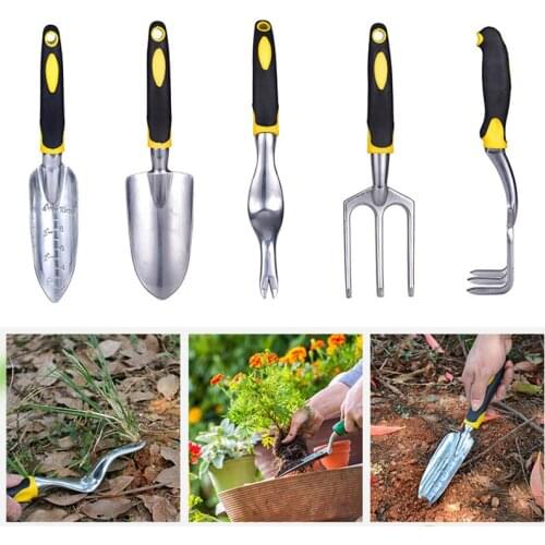 Hand Weeding Tools Transplanting Digging Tools Alloy Fork Shovel Rake Harrow Garden Planting Weeding Tools