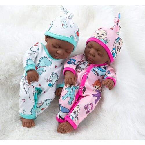 New lovely 10 Inch Full Silicone Reborn Baby Dolls New Style 25cm Reborn Silicona Reborn Dolls Babyies Toy
