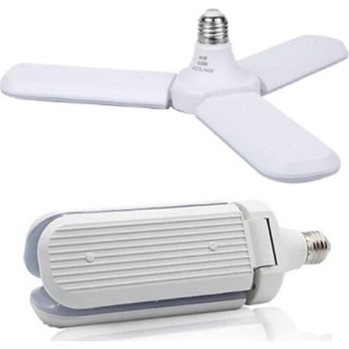 E27 LED Fold Light Bulb 60W 45W AC 110V 220V LED Bombilla Spotlight Lampada lamp For Home garage office Fan Adjustable Bulb