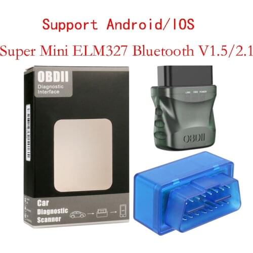 Super Mini ELM327 Bluetooth V2.1 OBD2 Car Diagnostic Tool ELM 327 Bluetooth Auto Scanner For Android/Symbian For OBDII Protocol