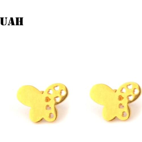 UAH Earrings For Women Cute Fashion Girls Animal Jewelry Trend Butterfly Classic Stainless steel jewelry