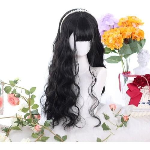 WEILAI Heat Resistant Wig Women Bangs Short Straight Realistic Natural Fluffy Hair