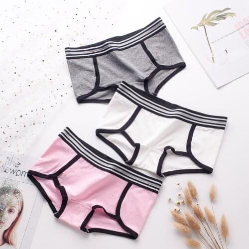 4pcs/lot Underwear Women Boyshorts Cotton Panties Boxer Women Seamless Sporter Fashion French Style Shorts Woman Shorty Femme