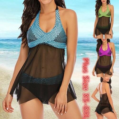 2021 summer women swimsuit Sexy See-through dress two Pieces Bikini New Push Up Bikini Set Beachwear big size breathe swim Suit