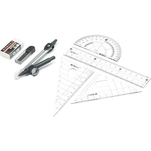 1SET Compasses Drafting Tools Drawing Math Compass Set School Supplies Stationery ASC90808