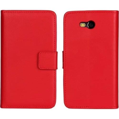 11 Color High Quality Genuine Leather Wallet Cover Case for Nokia Lumia 820 with Book Stand Style and Card Holder Free