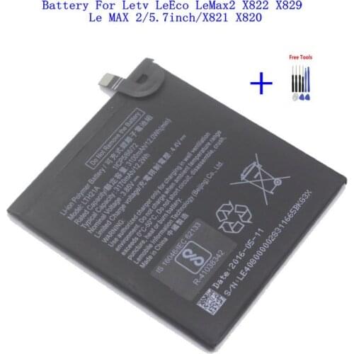 1x 3.85V LTH21A 3170mAh Replacement battery For Letv LeEco LeMax2 X822 X829 Le MAX 2 5.7 inch X821 X820 + Repair Tool Kits