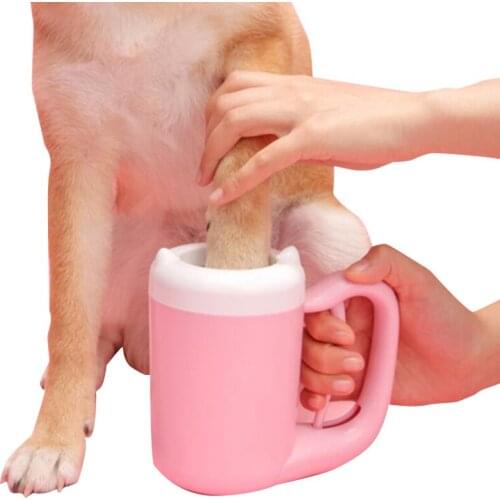 Automatic Pet Paw Cleaning Machine Pet Feet Washer Portable Pet Cat Dirty Paw Cleaning Cup Soft Silicone Foot Wash Tool