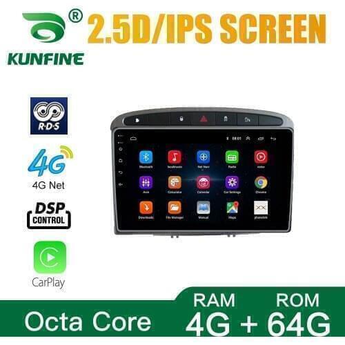 Car Stereo for Peugeot 408 2010-2012 Octa Core Android10.0 Car DVD GPS Navigation Player Deckless 2000-2016 Radio wifi