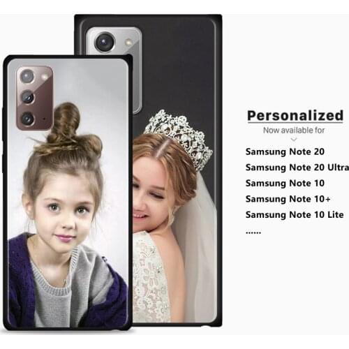 DIY Phone Case For Samsung Note 20 Ultra 10 Lite Plus 9 8 TPU Fundas Shell Customized Design Picture Photo Cover