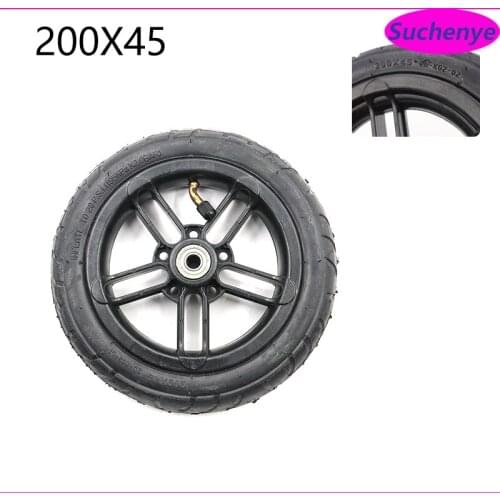 8 inch 200x45 wheel Castor Wheel with Tyre Tube motorcycle parts E-twow S2 M8 M10 Pneumatic 8" Scooter